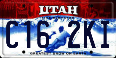 UT license plate C162KI