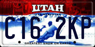 UT license plate C162KP