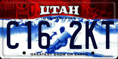 UT license plate C162KT
