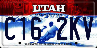 UT license plate C162KV