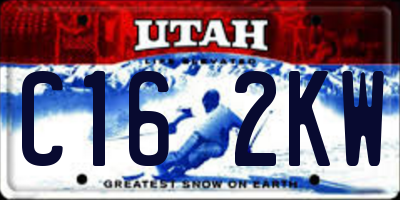 UT license plate C162KW