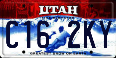 UT license plate C162KY