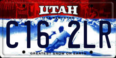 UT license plate C162LR
