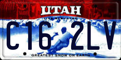 UT license plate C162LV