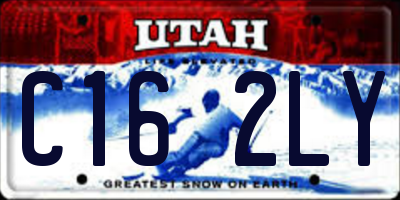 UT license plate C162LY