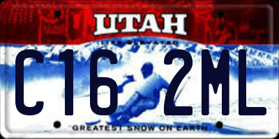 UT license plate C162ML