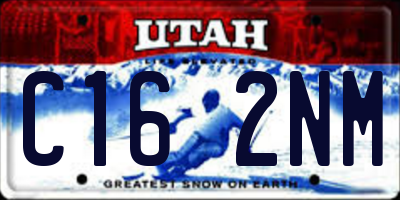 UT license plate C162NM