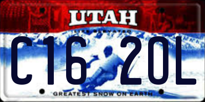 UT license plate C162OL