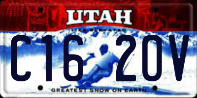 UT license plate C162OV