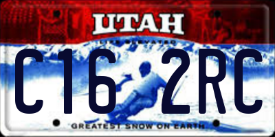 UT license plate C162RC