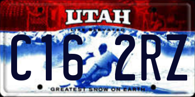 UT license plate C162RZ