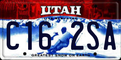 UT license plate C162SA