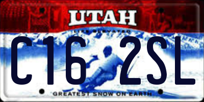 UT license plate C162SL
