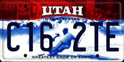 UT license plate C162TE