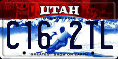 UT license plate C162TL