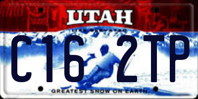 UT license plate C162TP