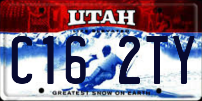 UT license plate C162TY