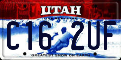UT license plate C162UF