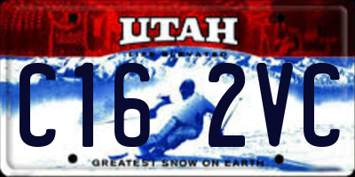 UT license plate C162VC
