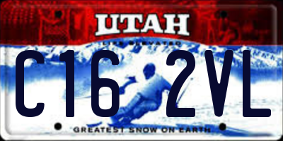 UT license plate C162VL