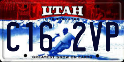 UT license plate C162VP