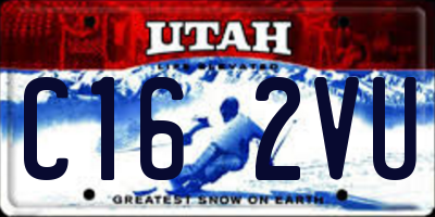UT license plate C162VU