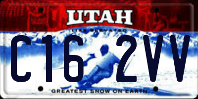 UT license plate C162VV