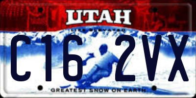 UT license plate C162VX