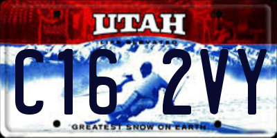 UT license plate C162VY