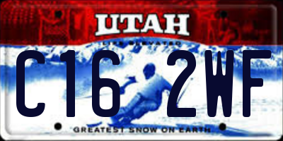 UT license plate C162WF