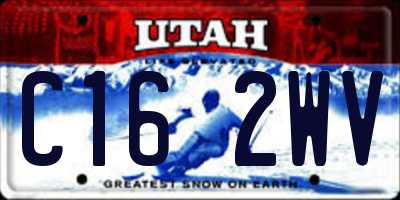 UT license plate C162WV