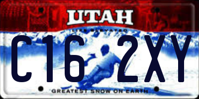 UT license plate C162XY