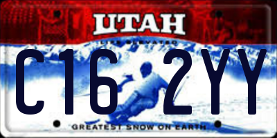 UT license plate C162YY