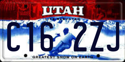 UT license plate C162ZJ