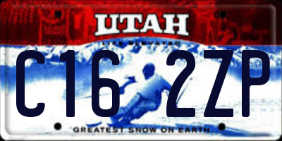 UT license plate C162ZP