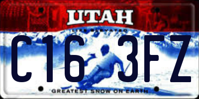 UT license plate C163FZ