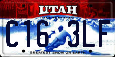 UT license plate C163LF