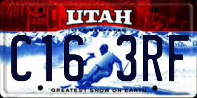UT license plate C163RF