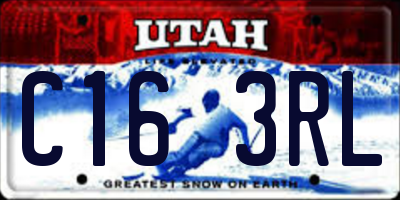 UT license plate C163RL