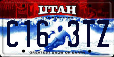 UT license plate C163TZ