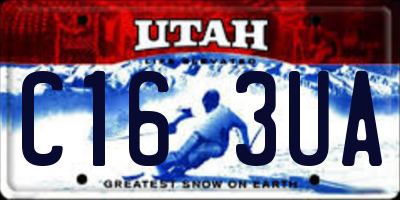 UT license plate C163UA