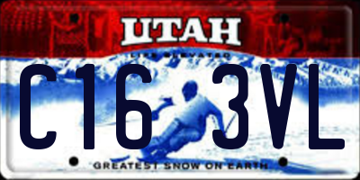 UT license plate C163VL