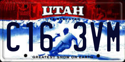 UT license plate C163VM
