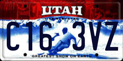 UT license plate C163VZ