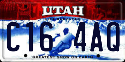 UT license plate C164AQ