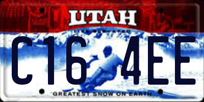 UT license plate C164EE