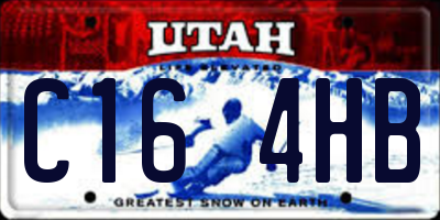 UT license plate C164HB
