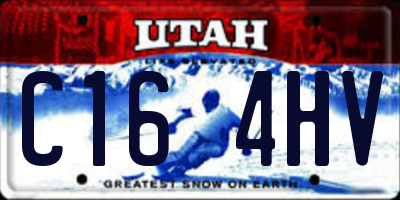 UT license plate C164HV