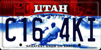 UT license plate C164KI