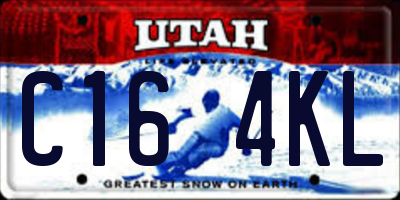 UT license plate C164KL